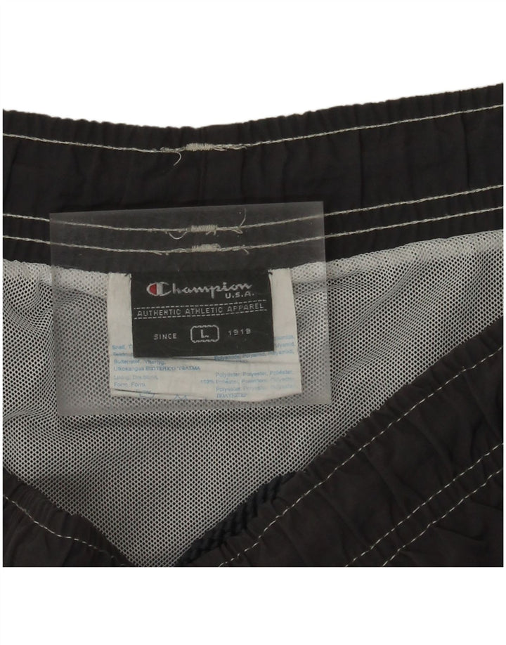 Pantaloncini da bagno da uomo Champion Large grigi in poliammide