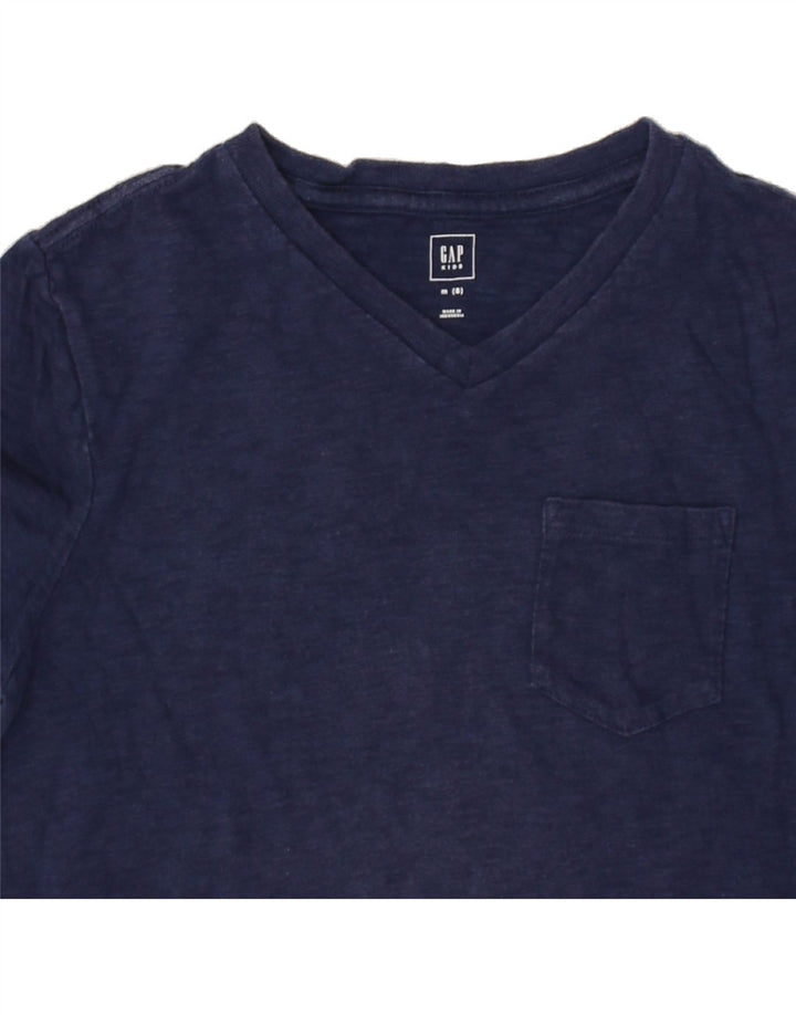 GAP Boys T-Shirt Top 7-8 Years Medium Navy Blue Cotton | Vintage Gap | Thrift | Second-Hand Gap | Used Clothing | Messina Hembry 