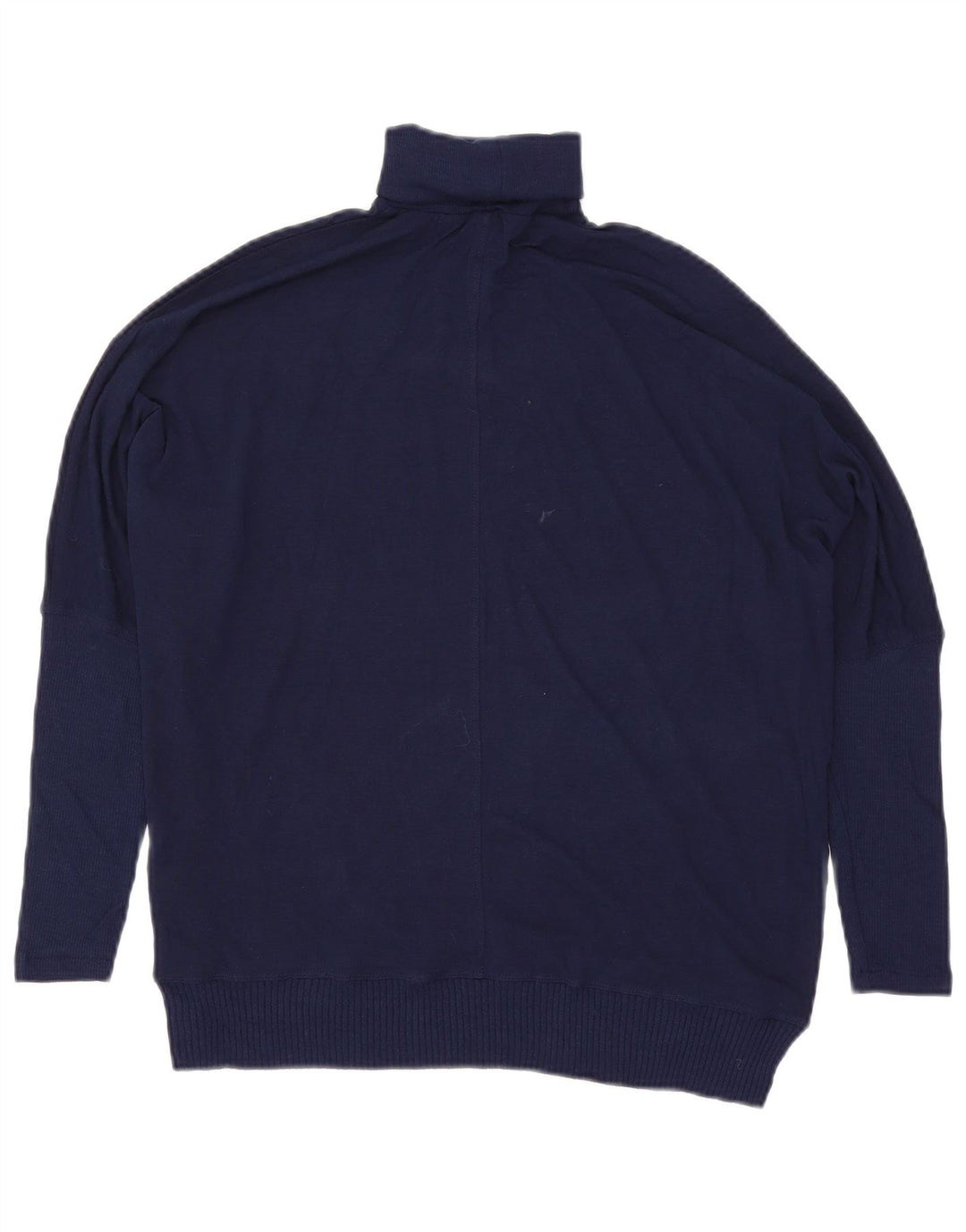 Maglione maglione oversize con collo alto da donna Zara UK 10 piccolo blu navy