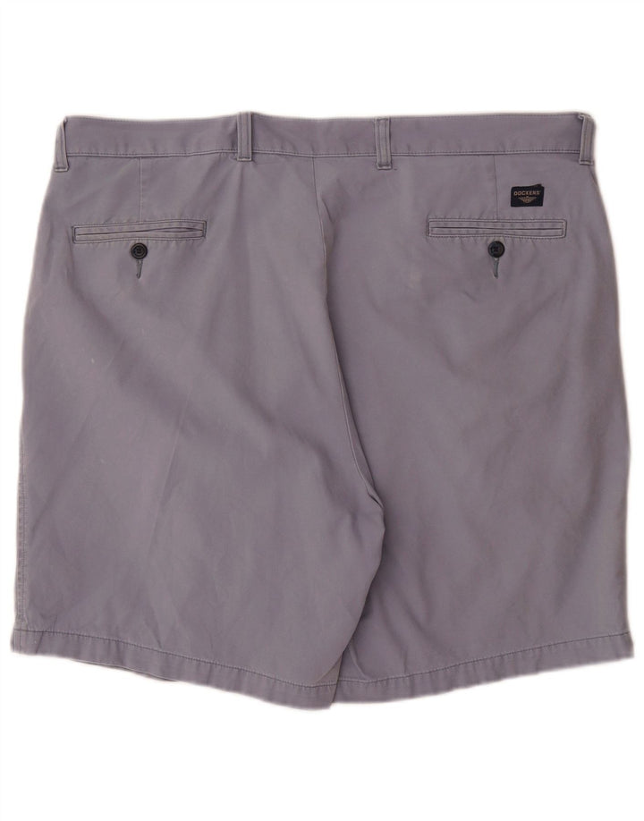 DOCKERS Mens Pegged Chino Shorts W40 XL Blue Cotton