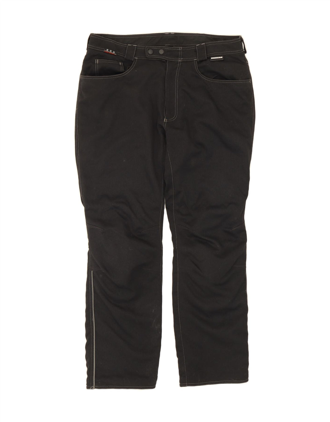 VINTAGE Mens Straight Casual Trousers W29 L31 Black Vintage Vintage and Second-Hand Vintage from Messina Hembry 