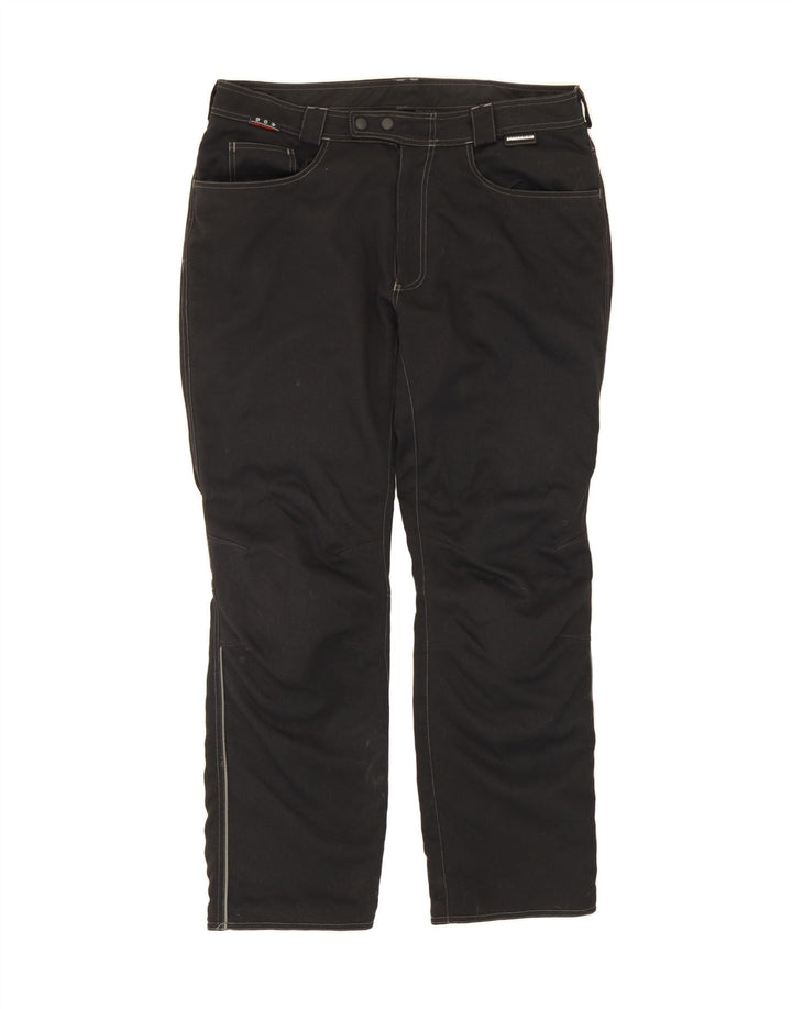 VINTAGE Mens Straight Casual Trousers W29 L31 Black Vintage Vintage and Second-Hand Vintage from Messina Hembry 