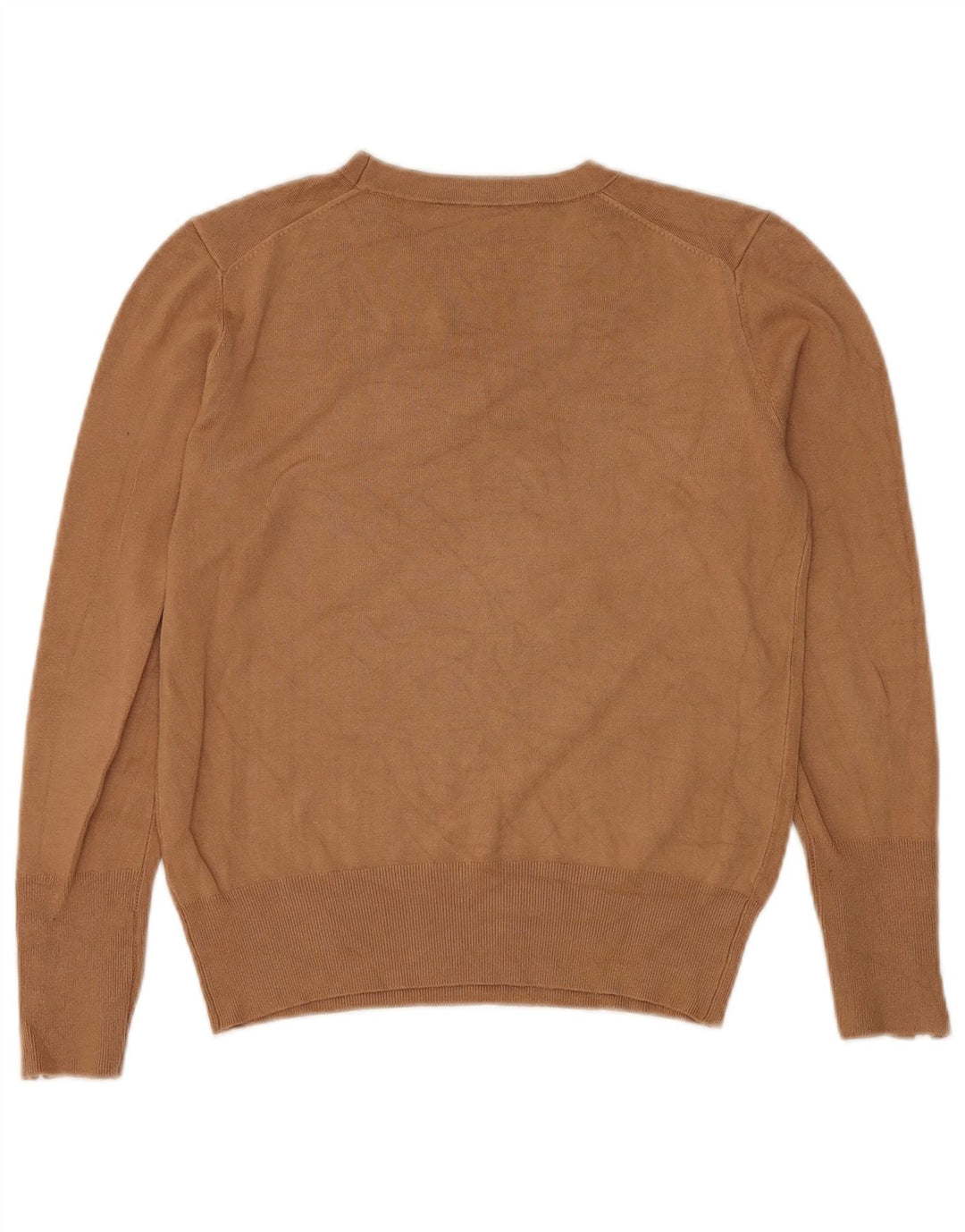 Maglione maglione girocollo da donna Zara UK 14 Marrone medio