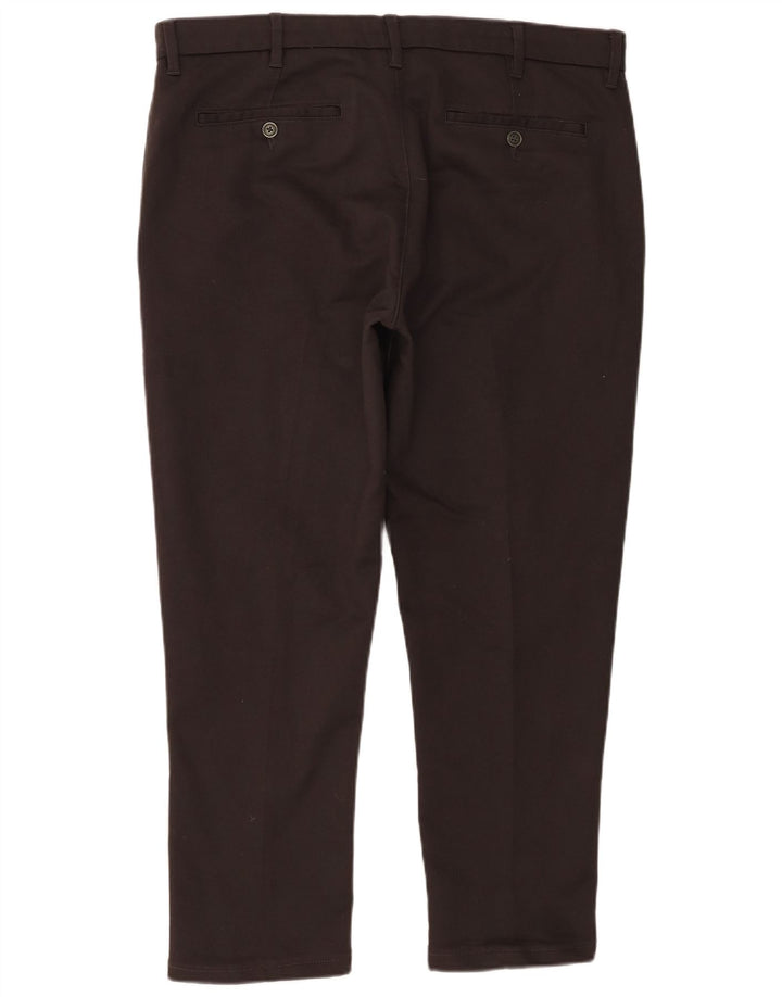 Pantaloni chino slim da uomo Marks & Spencer W38 L29 cotone grigio