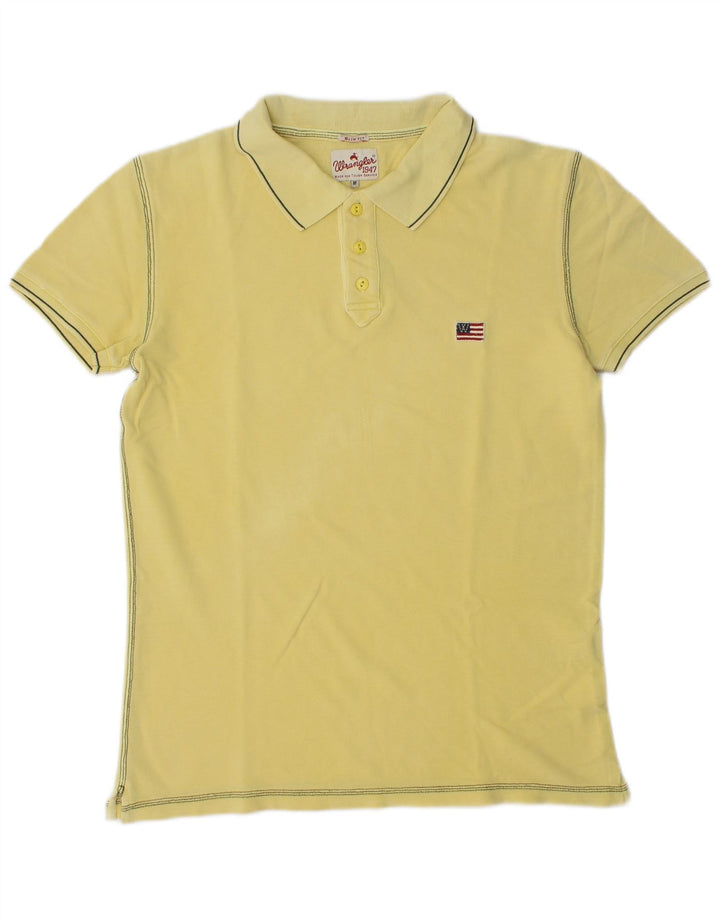 Polo Wrangler da uomo slim fit in cotone giallo medio