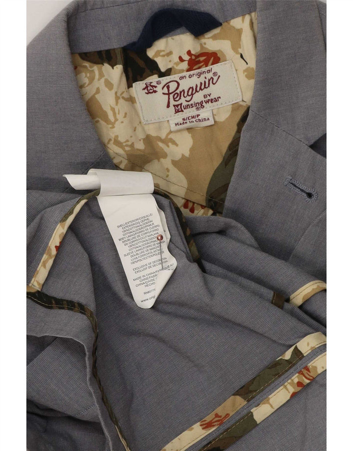 Giacca blazer da uomo a 2 bottoni Penguin UK 36 piccolo cotone blu