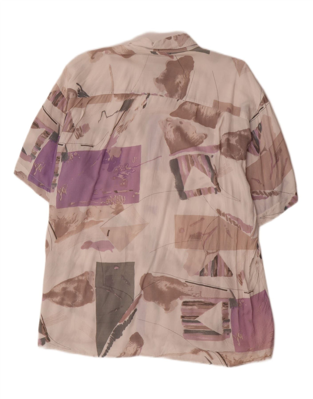 Camicia da uomo con motivo astratto VINTAGE taglia 43/44 XL multicolore