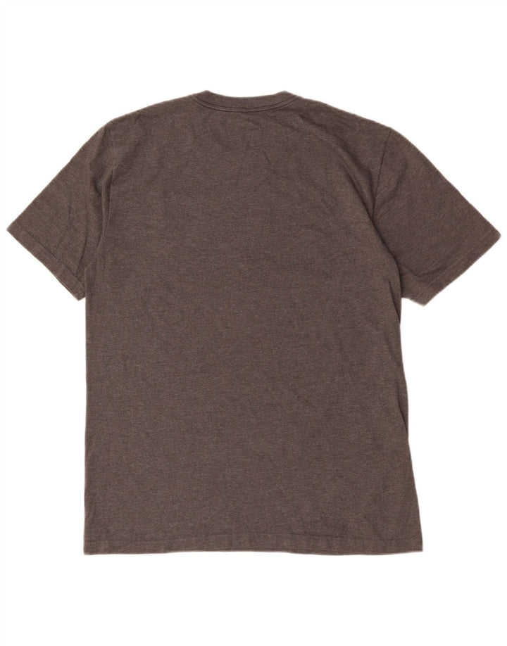 T-shirt grafica Nike da uomo con vestibilità regolare, top in poliestere chiazzato grigio medio