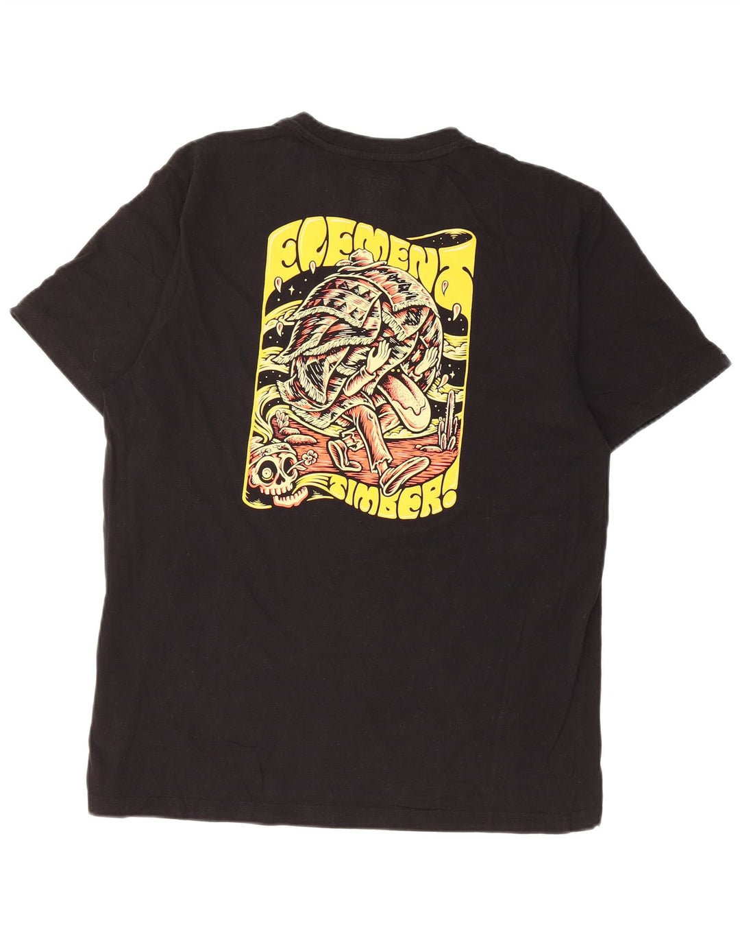 T-shirt grafica da uomo con vestibilità regolare Element, in cotone nero medio