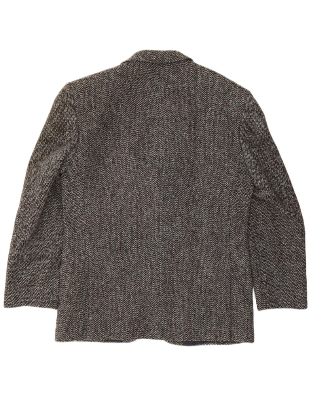 Giacca da uomo Bhs Harris Tweed Blazer UK 38 Lana nuova chiazzata grigio medio