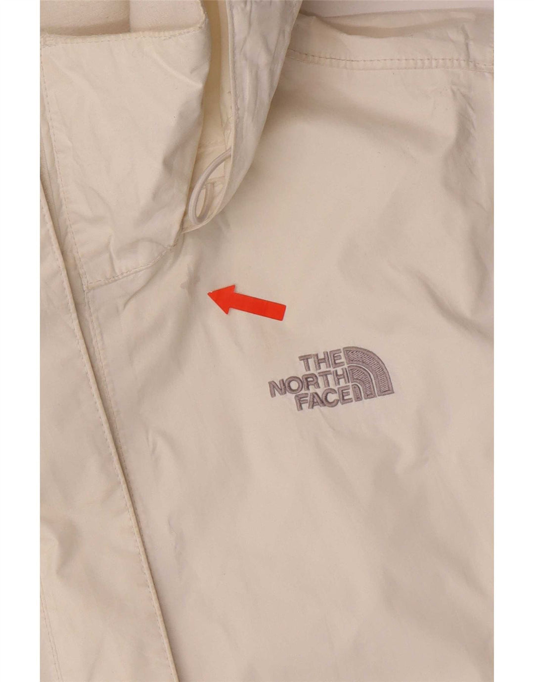 Giacca antipioggia con cappuccio da donna The North Face UK 14 nylon bianco medio