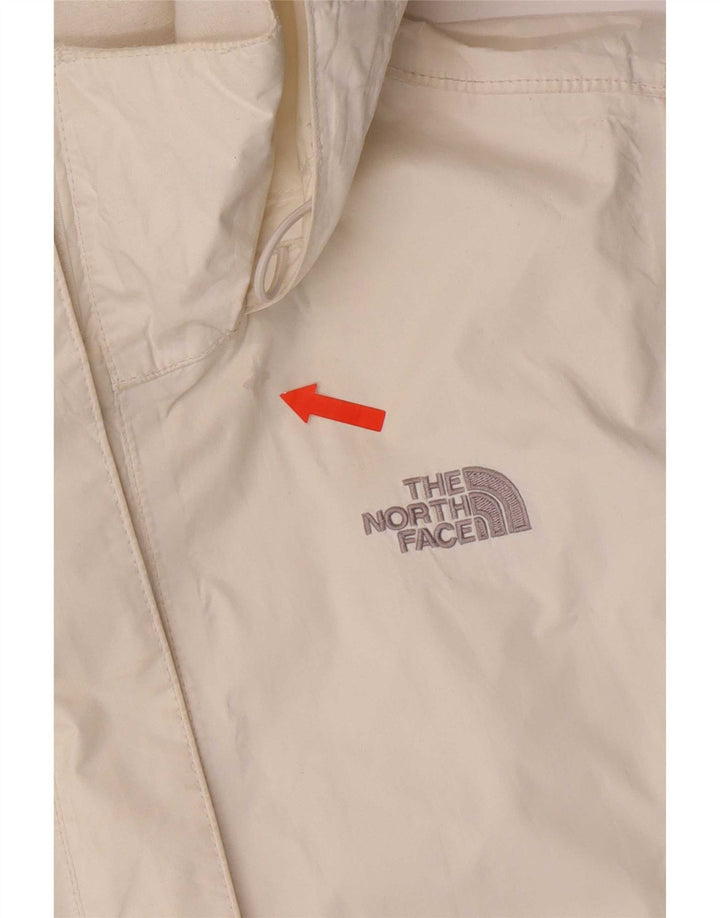 Giacca antipioggia con cappuccio da donna The North Face UK 14 nylon bianco medio
