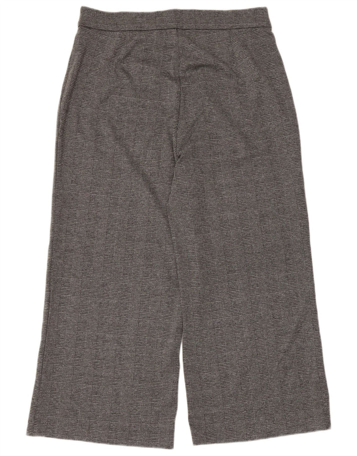 Pantaloni corti da donna Marks & Spencer UK 16 Large W34 L24 a quadri grigi