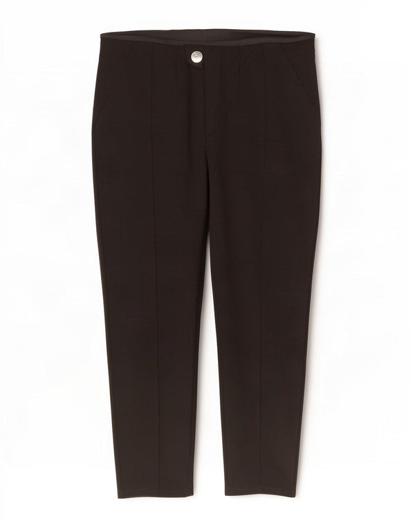 Pantaloni corti affusolati a vita alta da donna Zara 2XL W34 L24 Neri