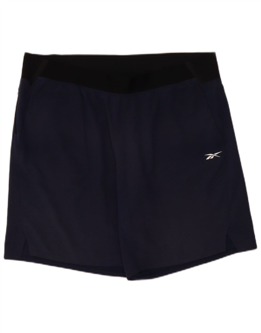 Pantaloncini sportivi Reebok da uomo XL blu navy in poliestere color block