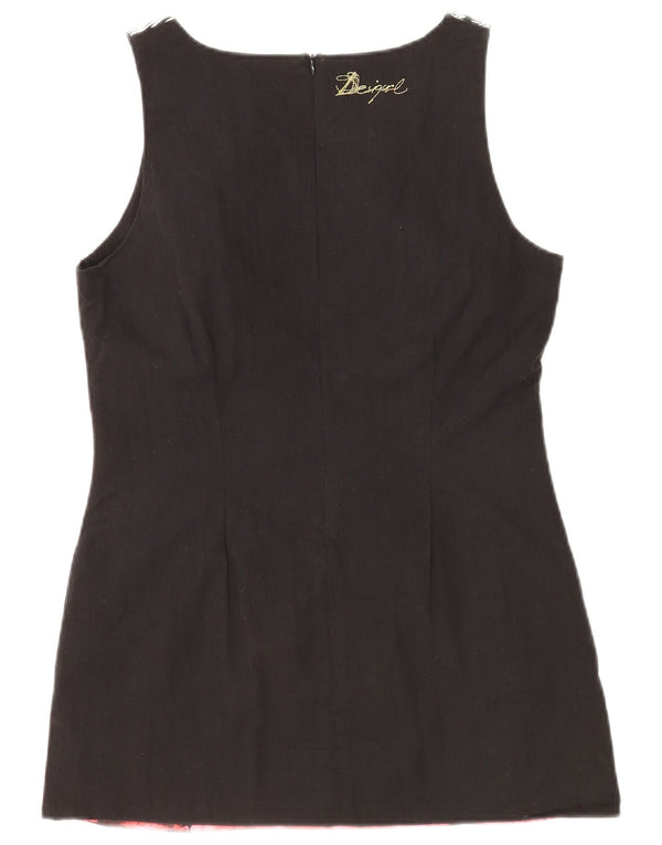 Abito tubino grafico grafico da donna Desigual EU 44 XL Nero floreale