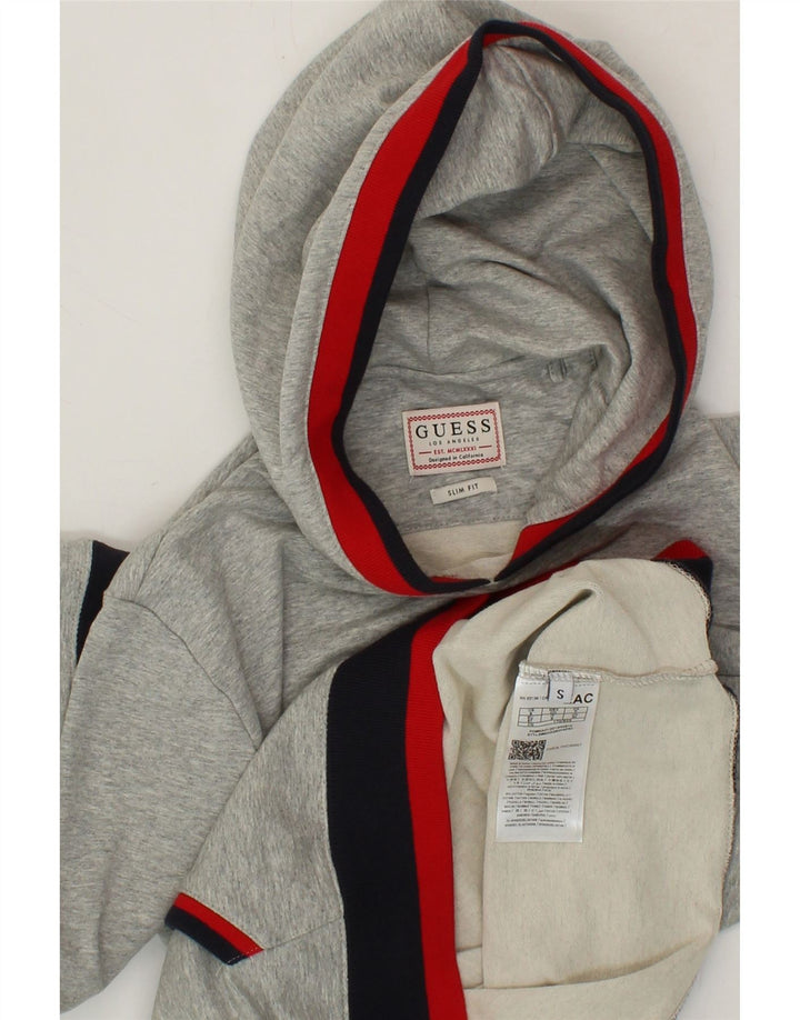 GUESS Mens Sweatshirt Jumper Small Grey Cotton Vintage Guess and Second-Hand Guess from Messina Hembry 