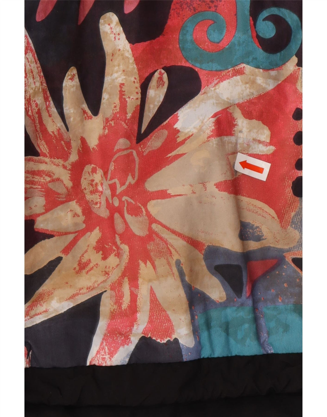 MAIER Giacca a vento pullover oversize da uomo UK 6 XS Nero floreale