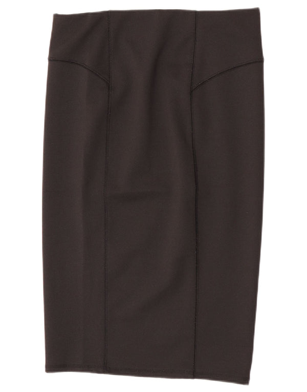 Zara Womens Pencil Skirt Large W30  Black Polyester
