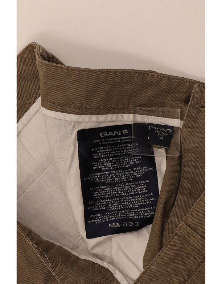 Pantaloncini chino bermuda da uomo Gant W36 grandi in cotone beige