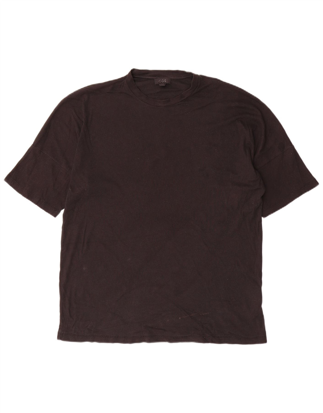 T-shirt da uomo Cos Top in cotone nero medio