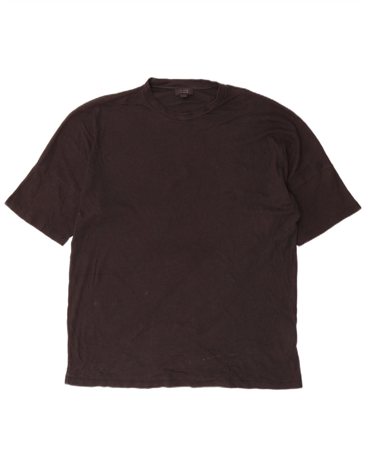 T-shirt da uomo Cos Top in cotone nero medio
