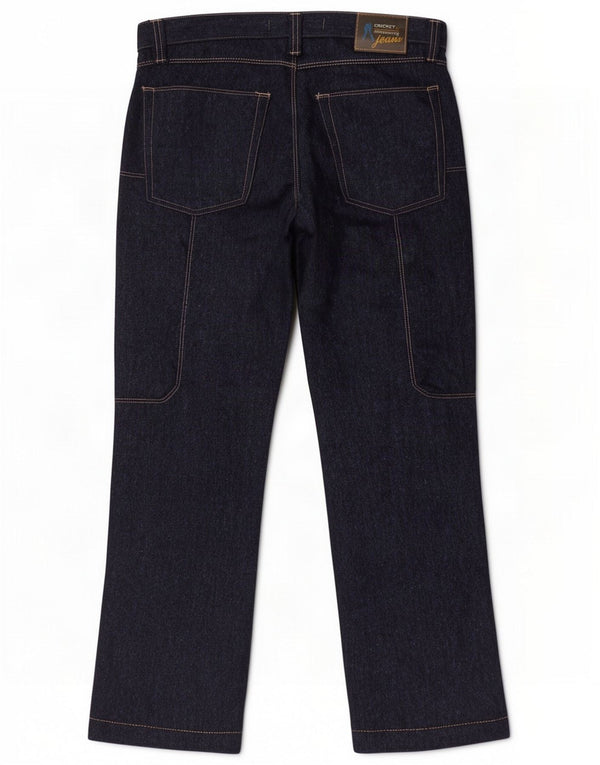 Pantaloni casual dritti da uomo vintage IT 46 Small W32 L30 Blu navy
