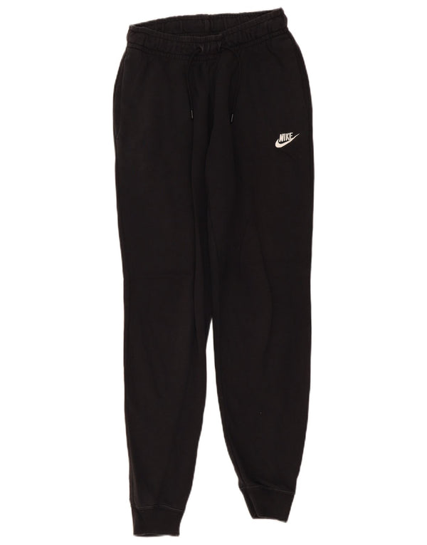 Pantaloni della tuta da donna Nike Joggers UK 6 XS cotone nero