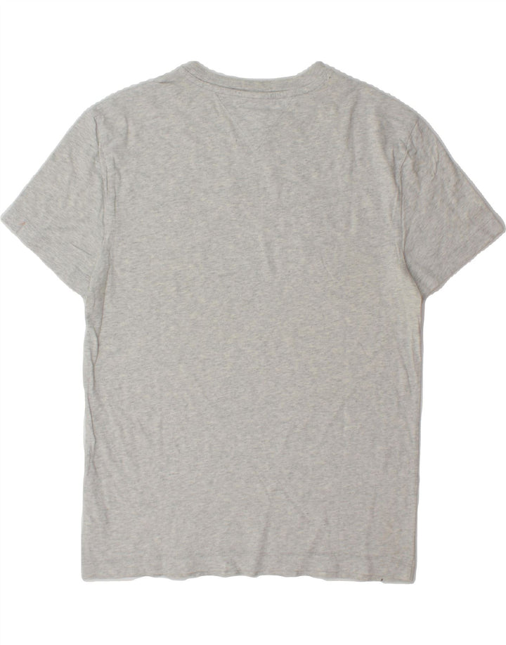 TOMMY HILFIGER Mens Graphic T-Shirt Top Medium Grey Vintage Tommy Hilfiger and Second-Hand Tommy Hilfiger from Messina Hembry 