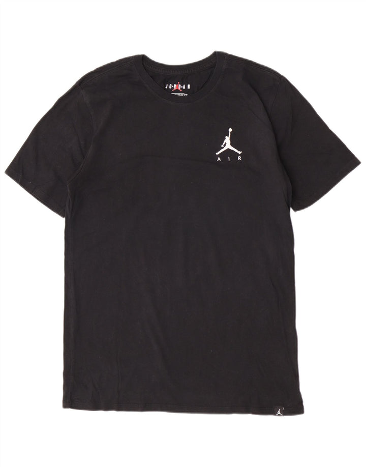 T-shirt Jordan da uomo con vestibilità standard, top in cotone nero medio