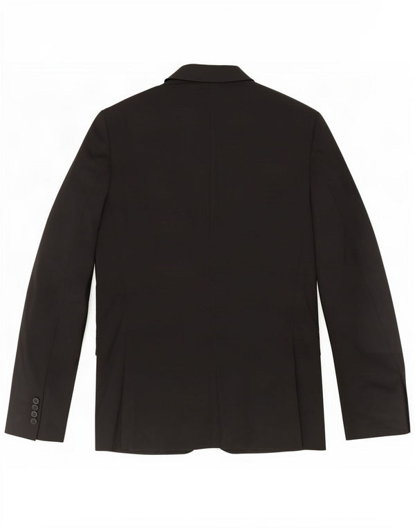 Giacca blazer da uomo a 2 bottoni Massimo Dutti EU 48 lana nera media