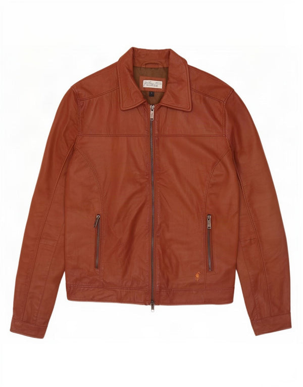 Vintage Mens Leather Jacket UK 40 Large Brown