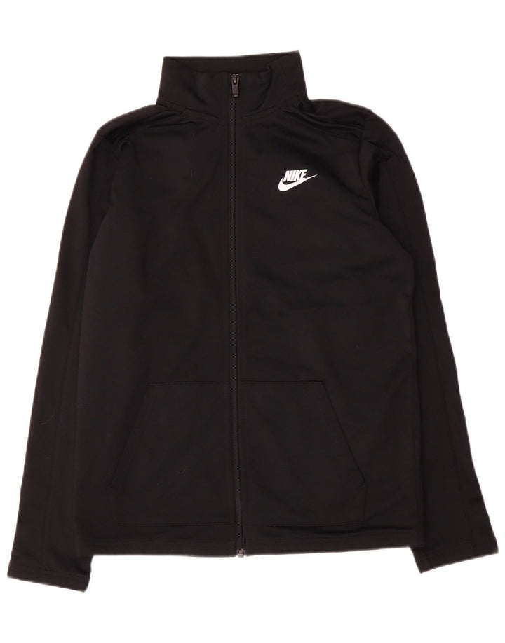 Giacca superiore della tuta da ragazzo Nike 13-14 anni XL poliestere nero