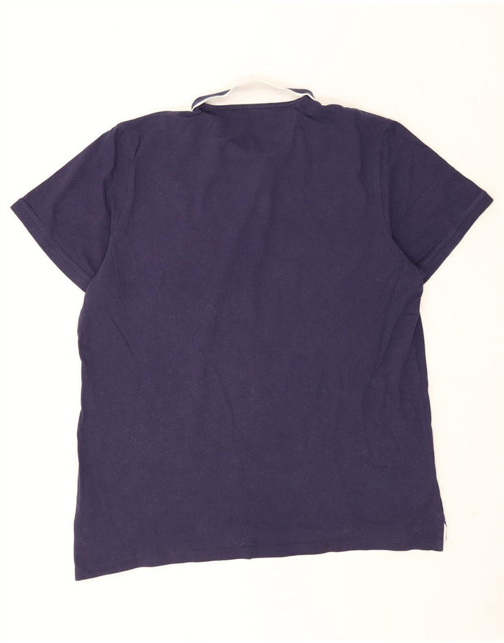Polo da uomo Puma 2XL a righe blu navy