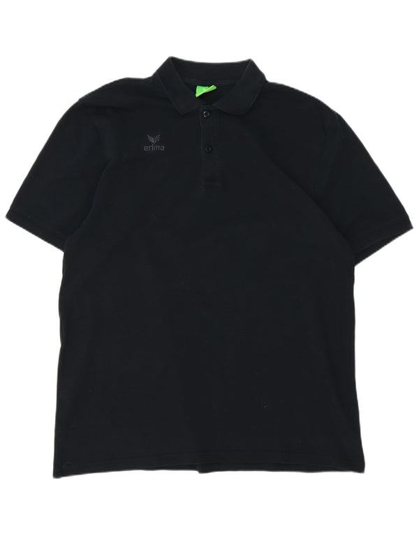 Polo da uomo Erima XL in cotone nero