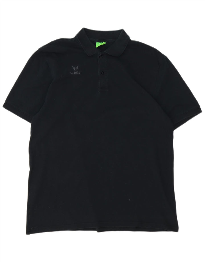 Polo da uomo Erima XL in cotone nero