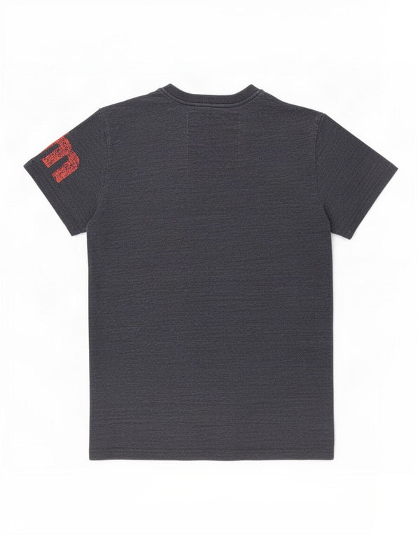 T-shirt grafica da uomo Superdry Top Small in cotone grigio