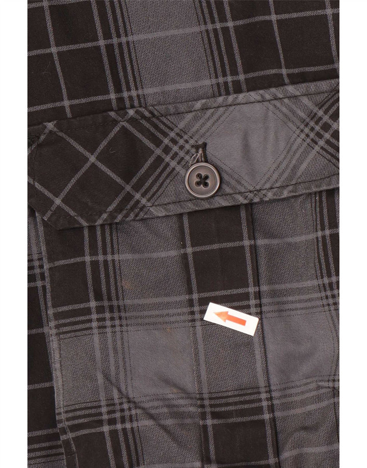 Giubbotto bomber con cappuccio da uomo O'Neill UK 42 XL cotone a quadri nero