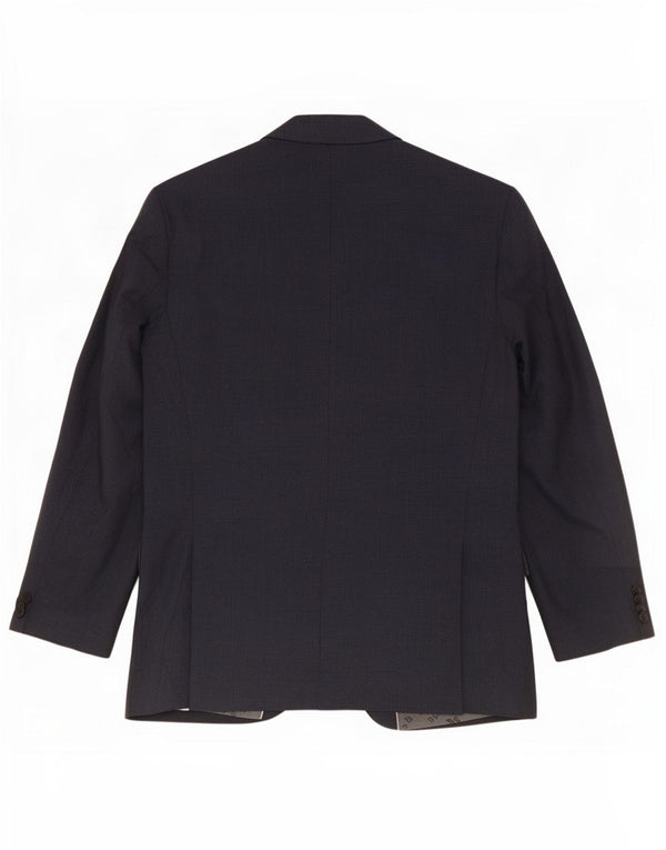 Giacca blazer da uomo a 2 bottoni Hugo Boss UK 52 XL Lana blu navy