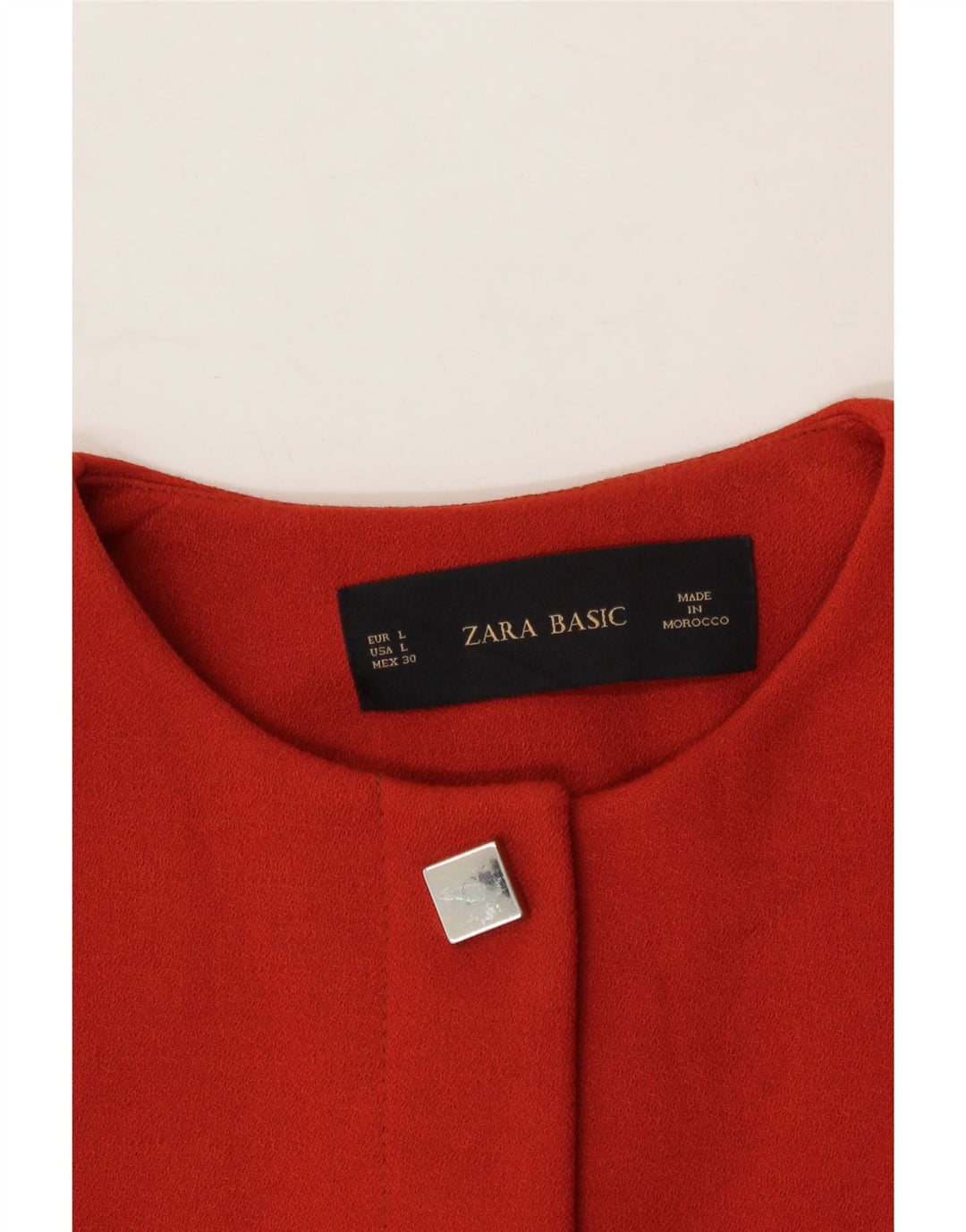 ZARA Womens 1 Button Blazer Jacket UK 16 Large Brown Polyester Vintage Zara and Second-Hand Zara from Messina Hembry 
