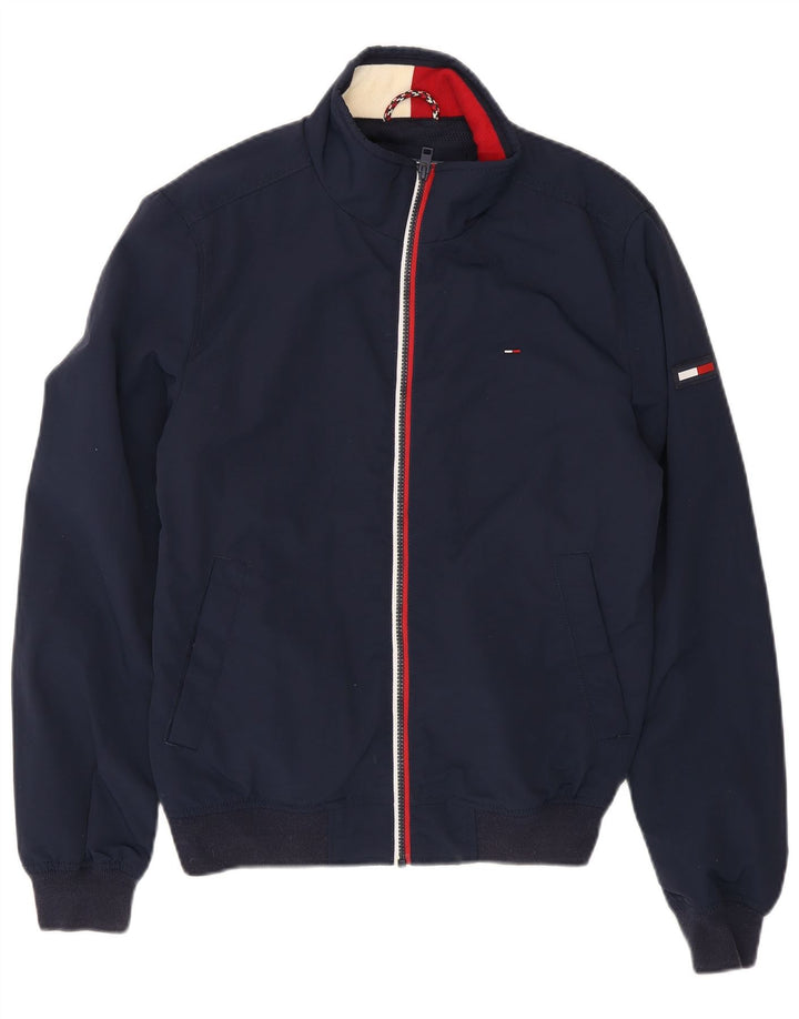 Giubbotto bomber da uomo Tommy Hilfiger UK 36 Small Blu Navy Poliammide
