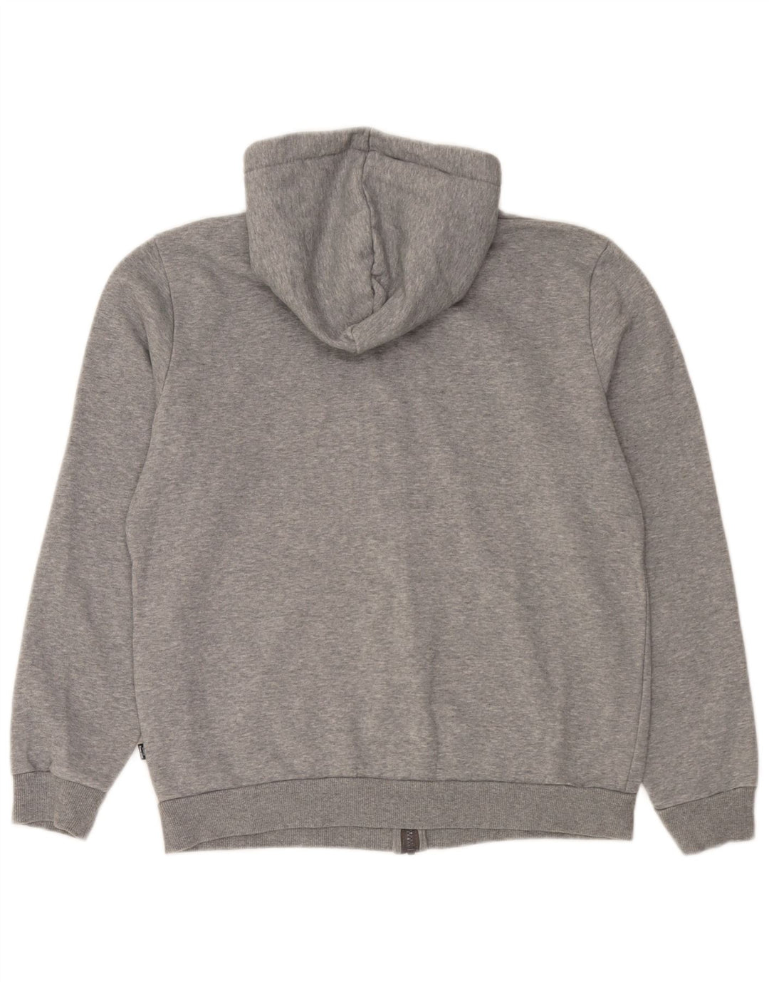Felpa con cappuccio e zip da uomo Puma in cotone grigio medio