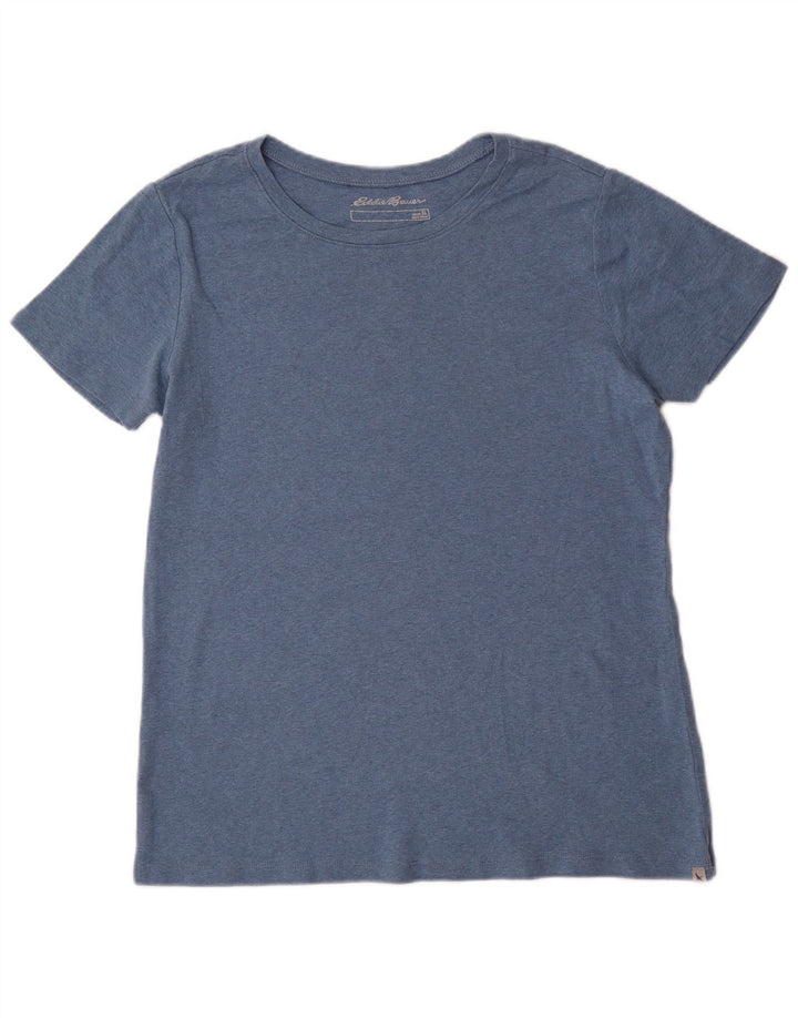 T-shirt da donna EDDIE BAUER UK 18 XL cotone blu