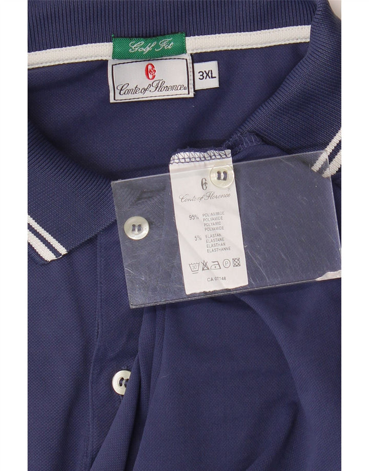 Polo Uomo CONTE OF FLORENCE 3XL Blu Navy Poliammide