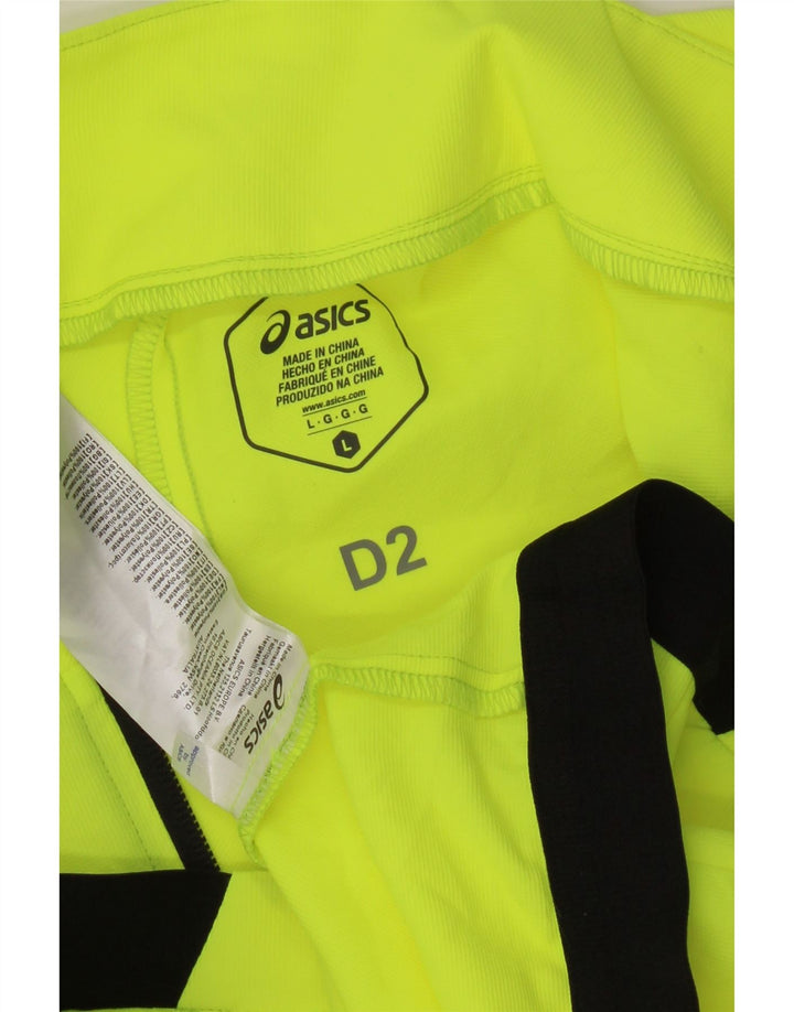 Asics - Giacca da uomo senza maniche, tuta da ginnastica, grande, colore verde