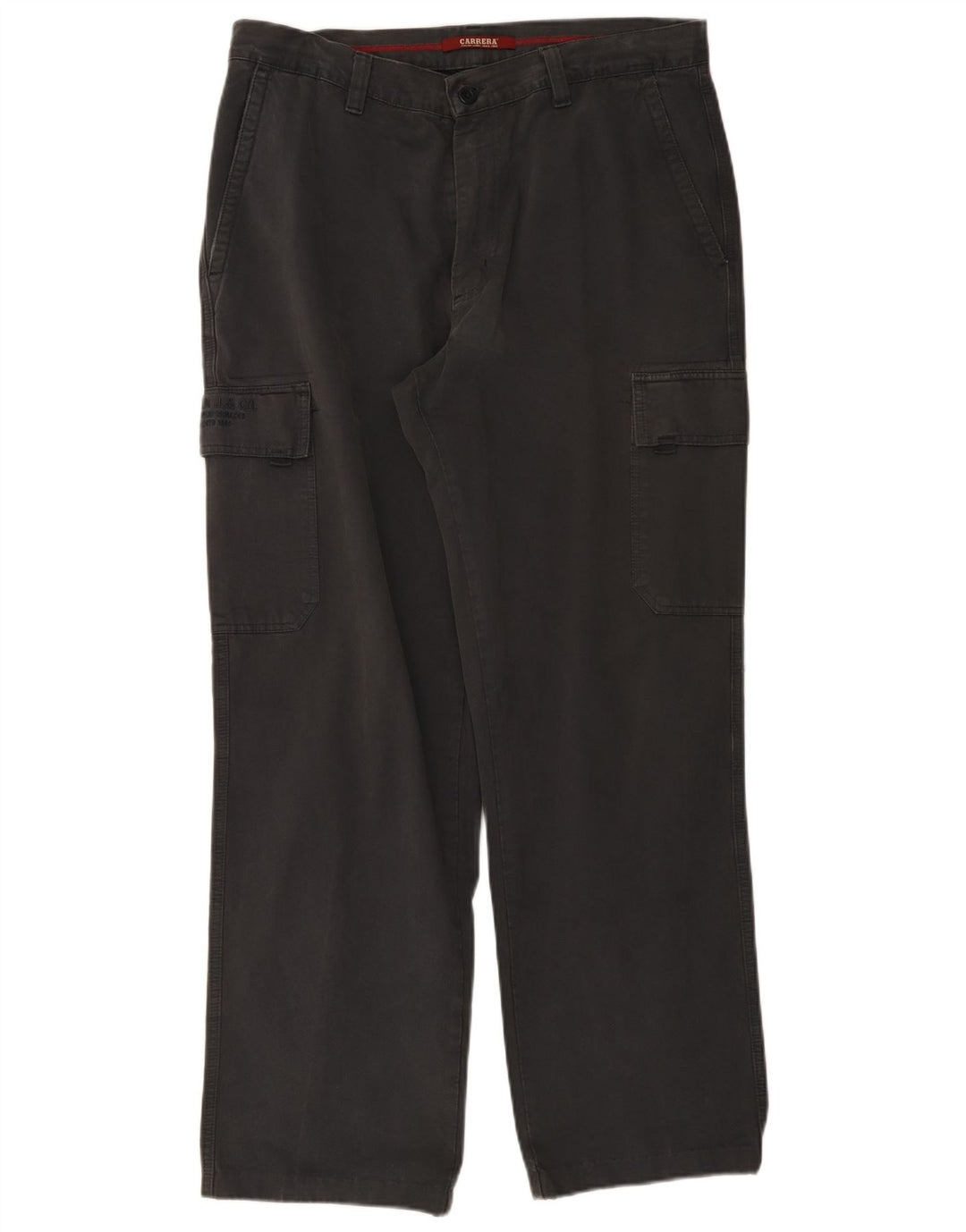Pantaloni cargo dritti da uomo Carrera W38 L31 cotone grigio