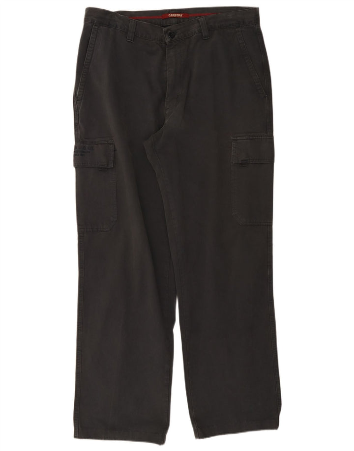 Pantaloni cargo dritti da uomo Carrera W38 L31 cotone grigio