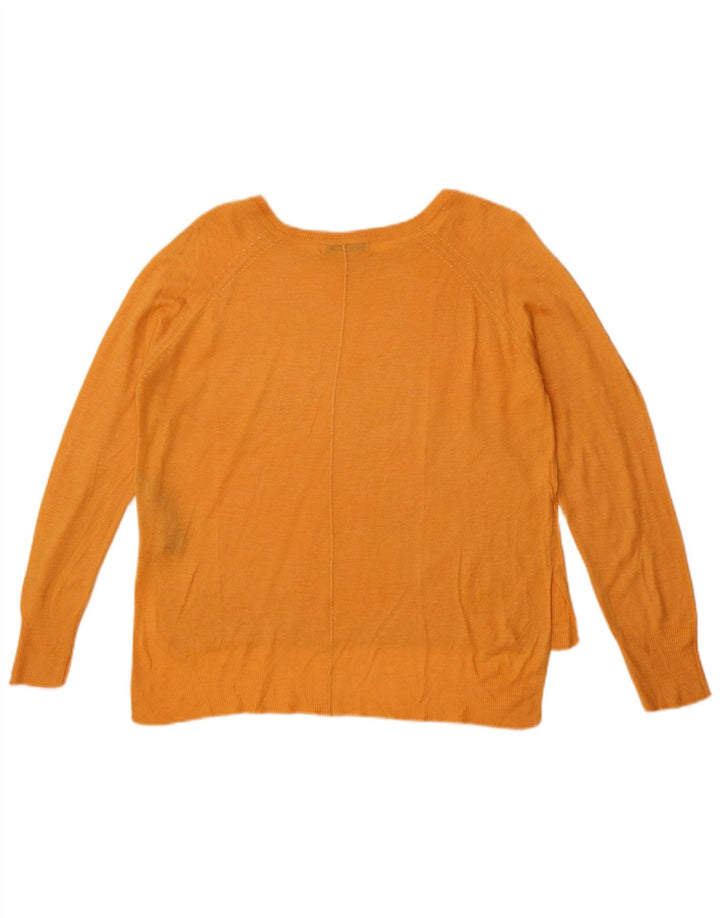 Maglione Zara da donna con scollo a barca UK 12 Viscosa arancione medio