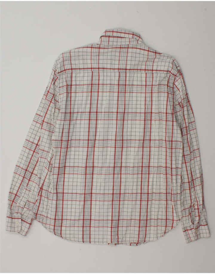 Camicia da uomo Carrera XL in cotone a quadri bianchi
