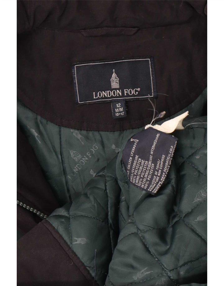 Parka oversize con cappuccio da donna London Fog UK 12 verde medio